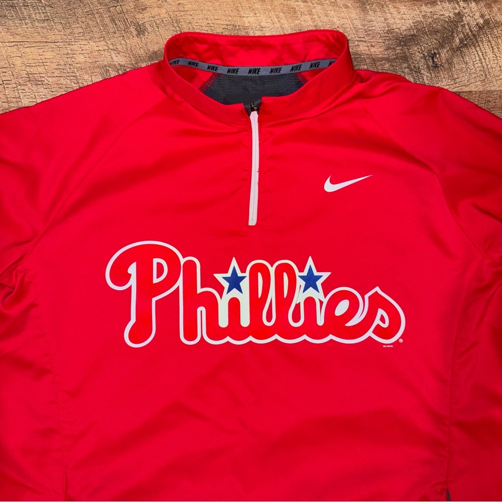 Nike Philadelphia Phillies Pullover Jacket – Men’s Size Large - Picture 2 of 12